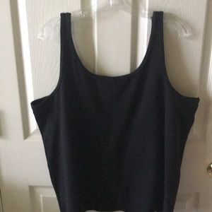 Black tank top. Plus size